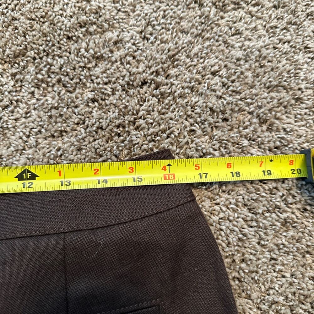 Talbots Brown Women’s 14 Heritage wide leg Pure Irish Linen pant ☘️ 👖 NWT - Picture 7 of 15